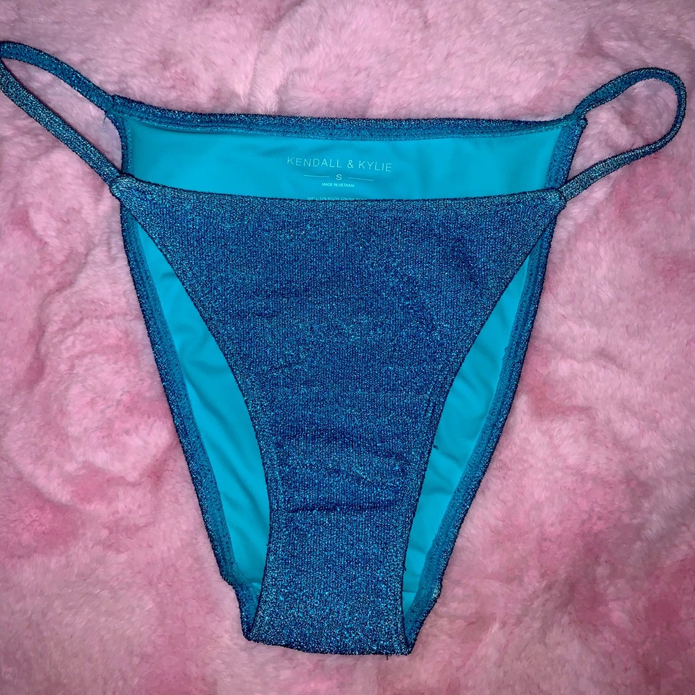 candle and kylie swim bottoms never worn baby blue sparkly